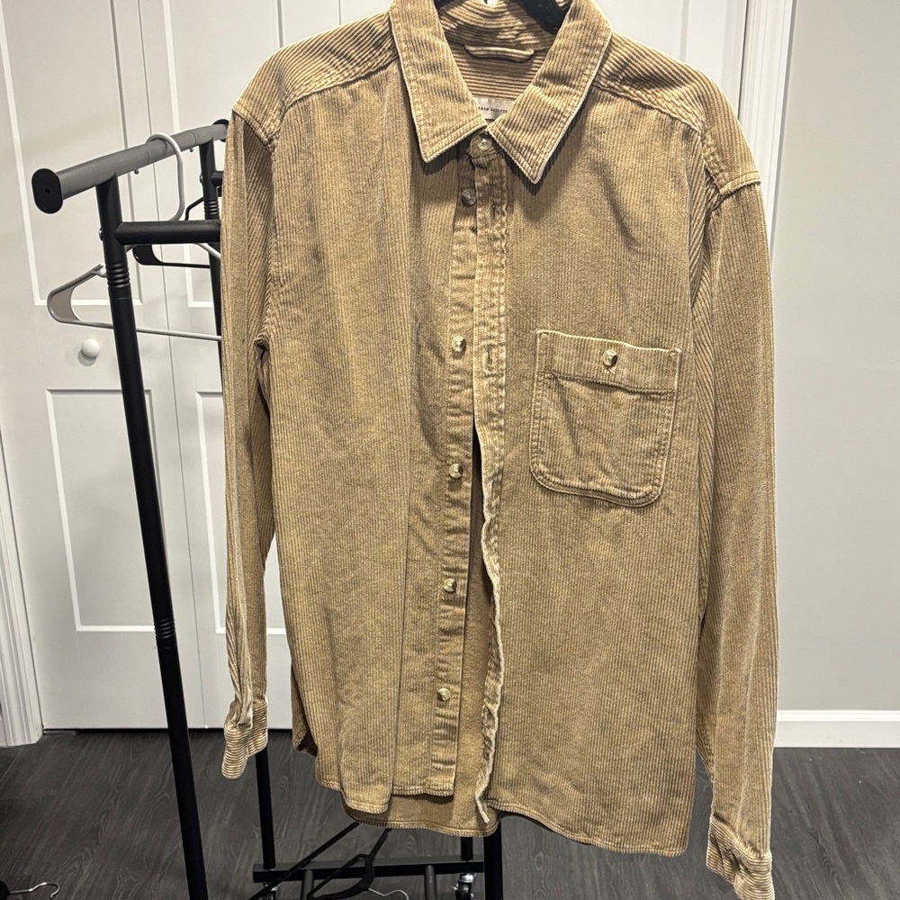Urban Outfitters Beige Corduroy Shirt